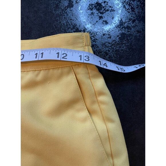 Vintage LBH Yellow High Waisted Elastic Waistband Shorts Sz 8 - Picture 7 of 9
